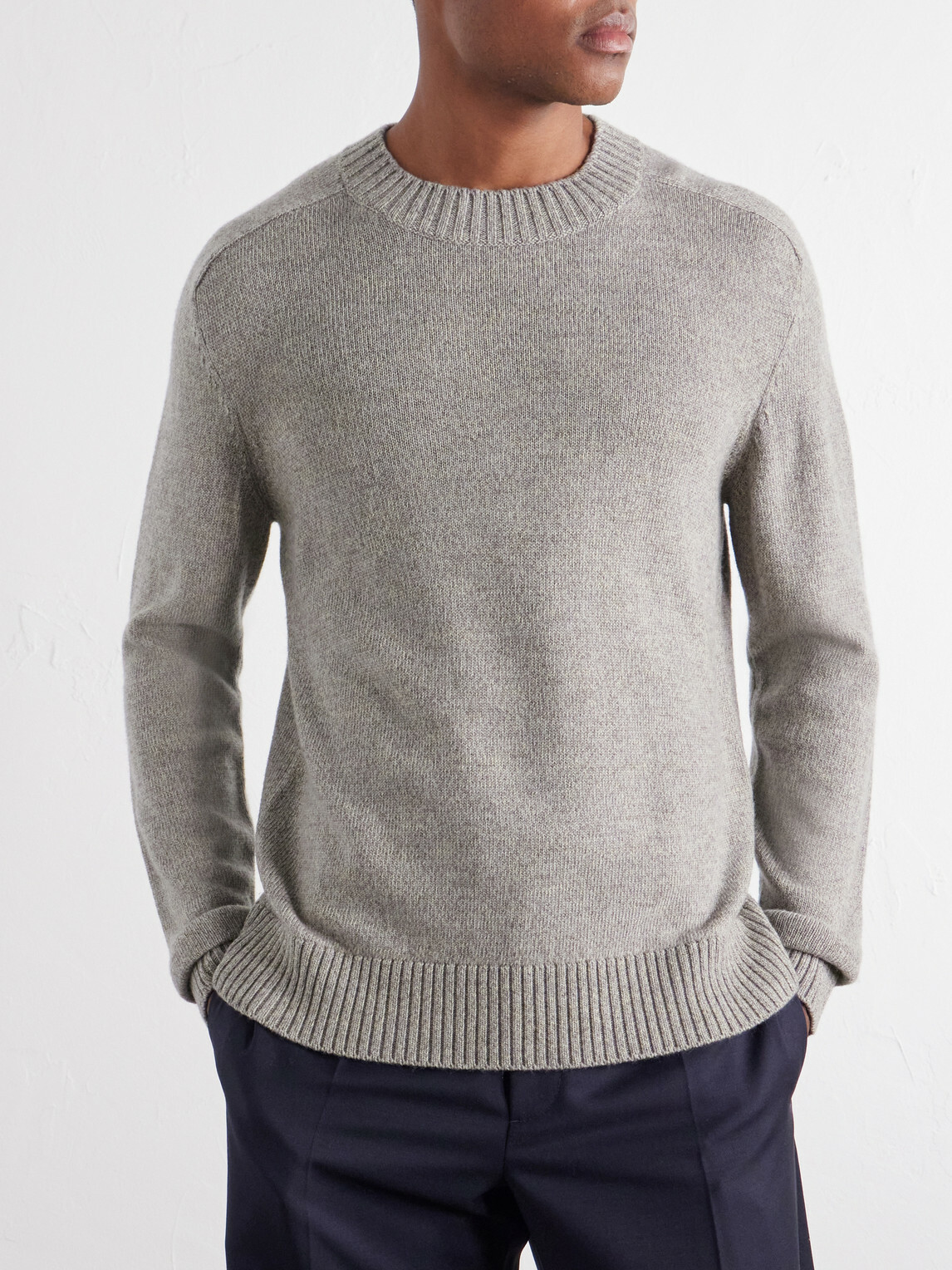 PIACENZA 1733 - Virgin Wool Sweater - Gray