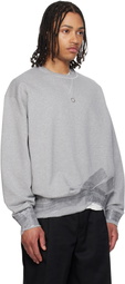 Maison Margiela Gray Taped Jersey Sweatshirt