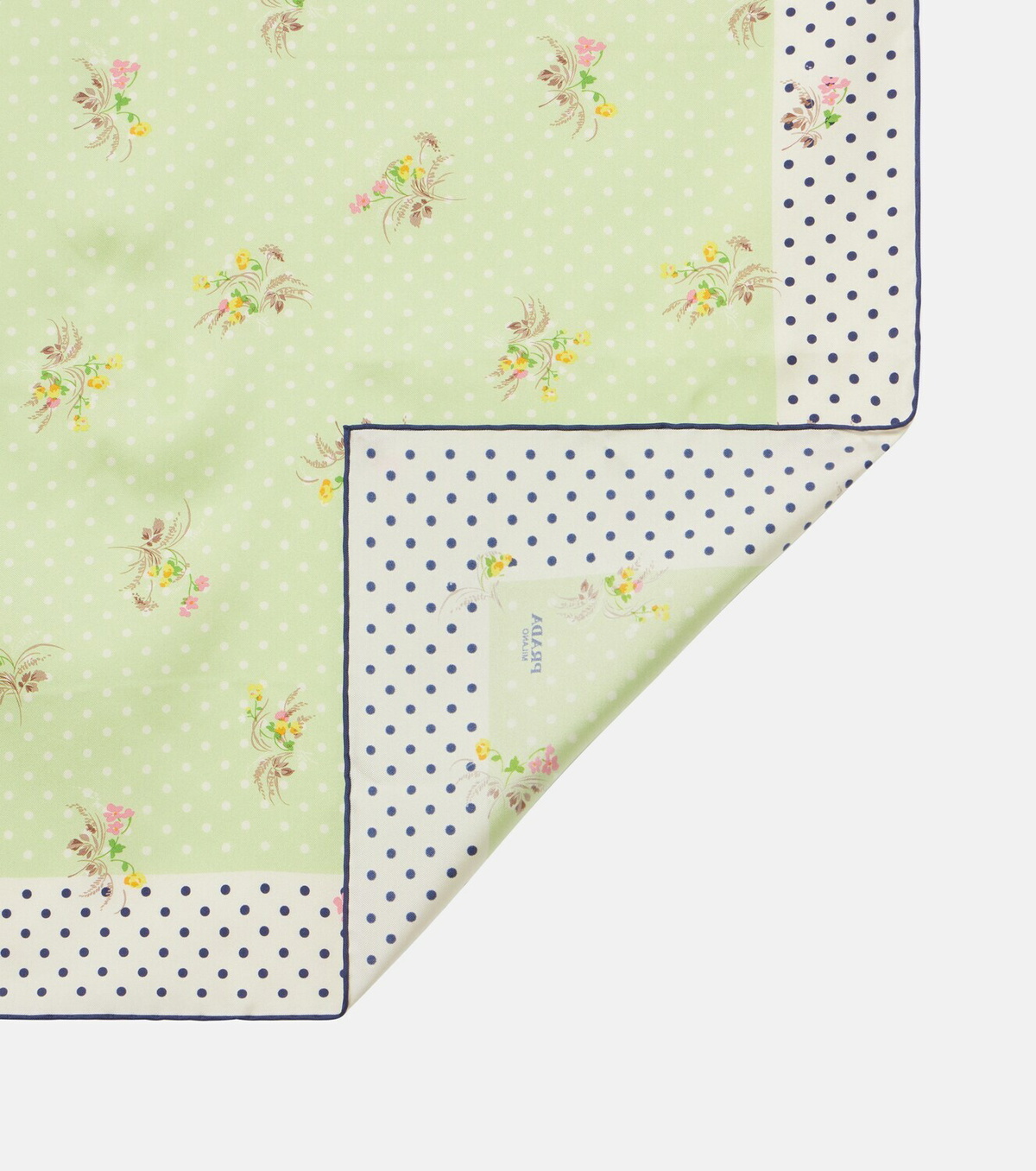 Prada Printed silk twill scarf