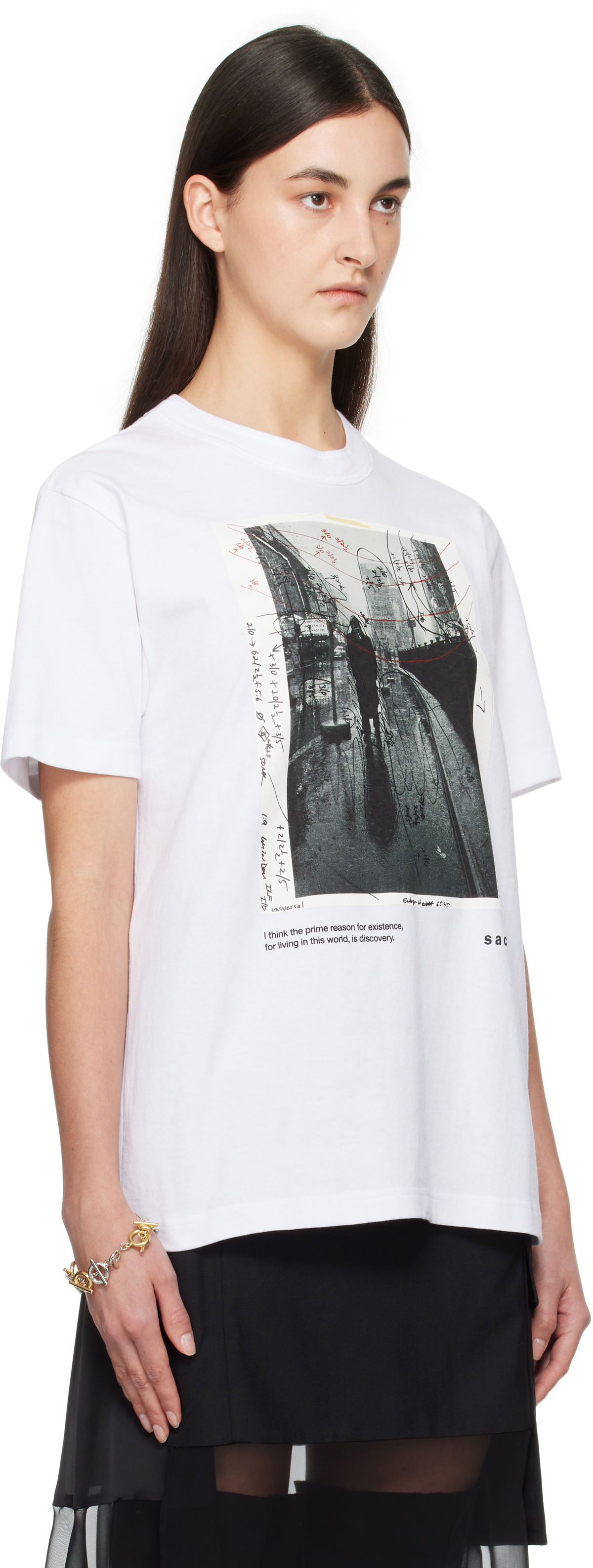 sacai White James Dean T-shirt Sacai