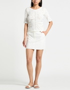 High Use Stitch Womens Top in White