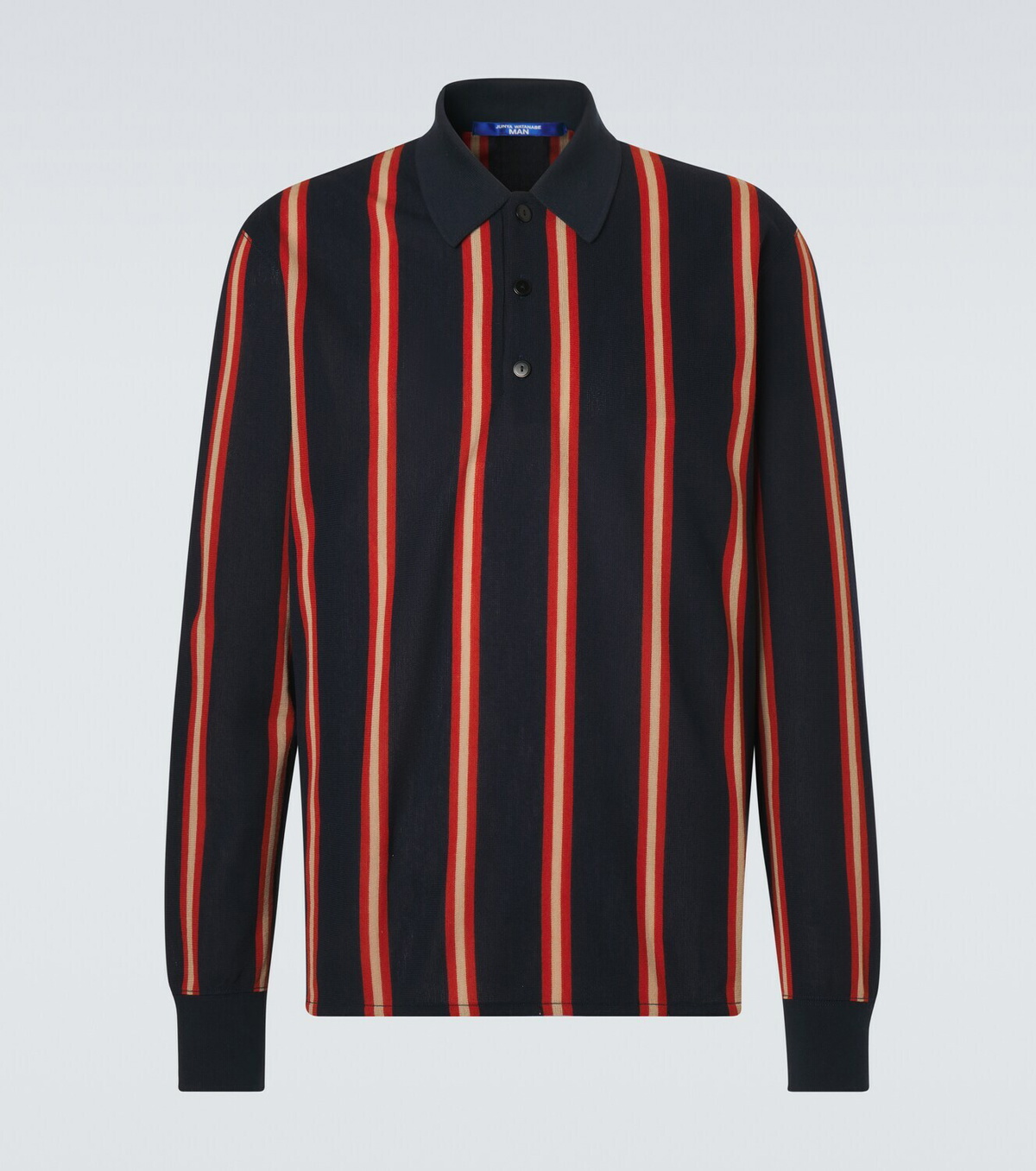 Junya Watanabe Striped wool polo shirt