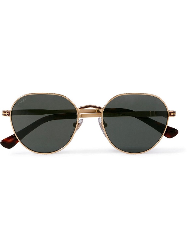 Photo: Persol - Round-Frame Gold-Tone Sunglasses