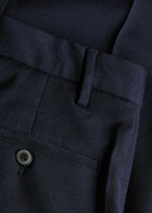 Sunspel Straight-leg Wool Trousers Navy