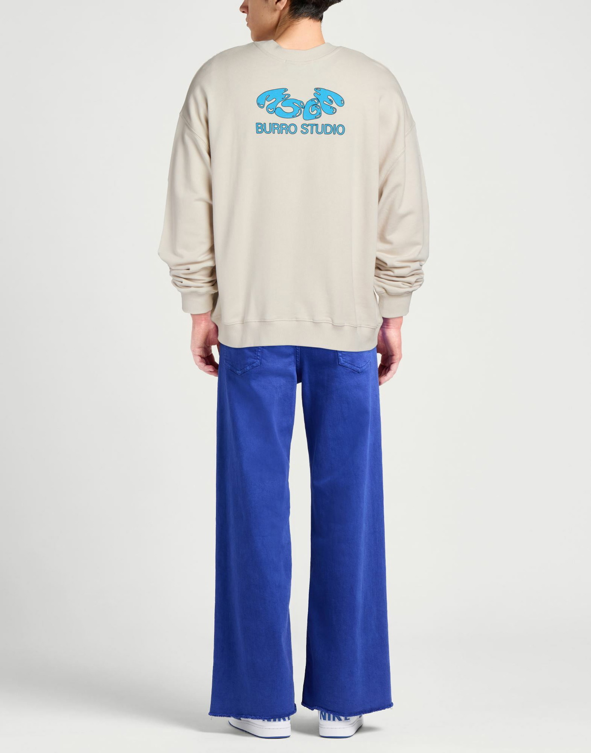Msgm Mens Sweatshirt in Off white
