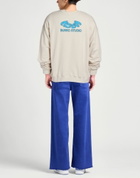 Msgm Mens Sweatshirt in Off white