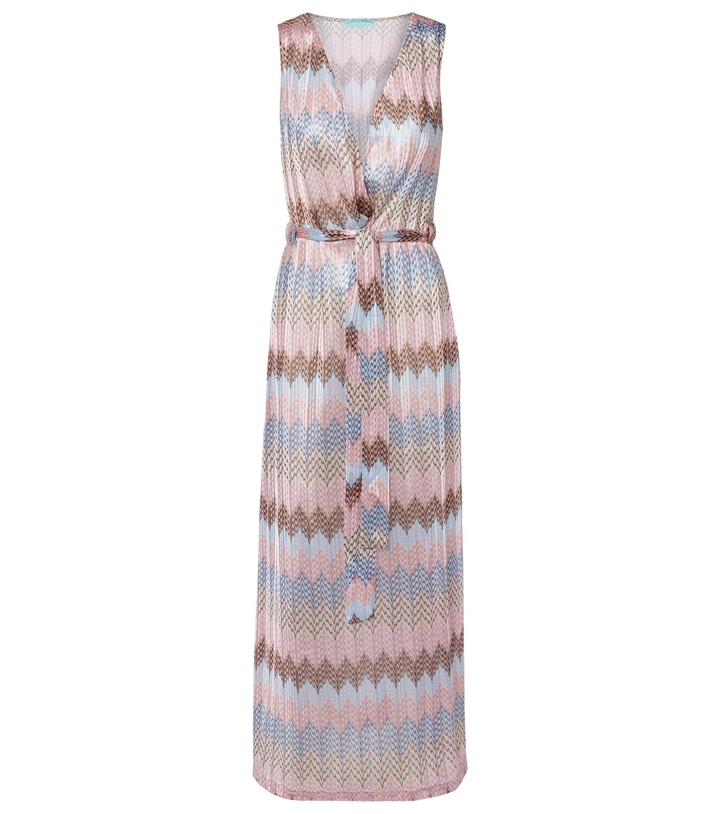 Photo: Melissa Odabash Bria belted knitted maxi dress
