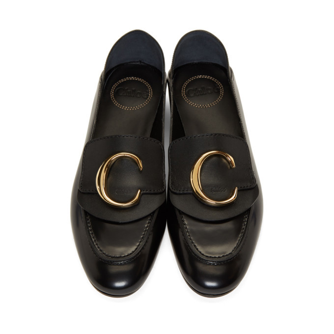 Chloe Black Convertible Loafers Chloe