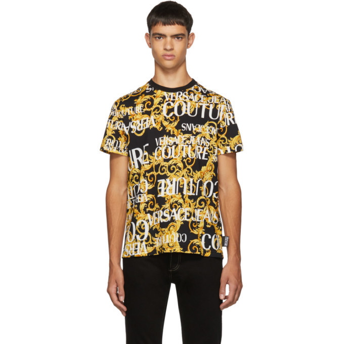 Photo: Versace Jeans Couture Black All Over Barocco T-Shirt