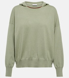 Brunello Cucinelli Embellished cashmere hoodie