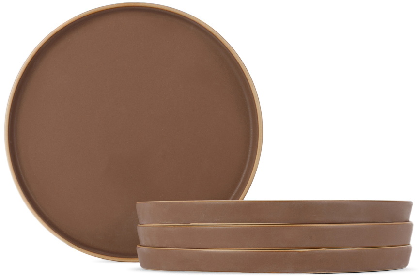 Lineage Ceramics Red Entrée Plate, 4 pcs