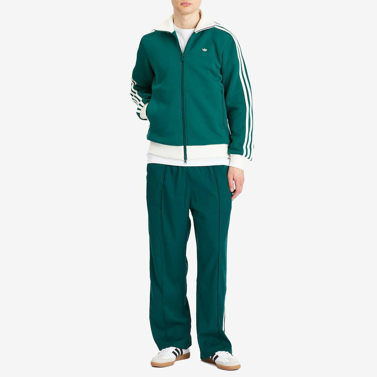Adidas Baggy Track Pant in Collegiate Green