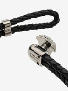 Versace Black Medusa Leather Bracelet