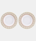 La DoubleJ Set of 2 porcelain soup plates