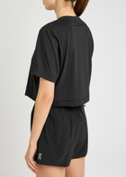 ON Train-t Logo Cropped Jersey T-shirt Black