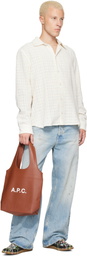A.P.C. Brown Ninon Small Tote