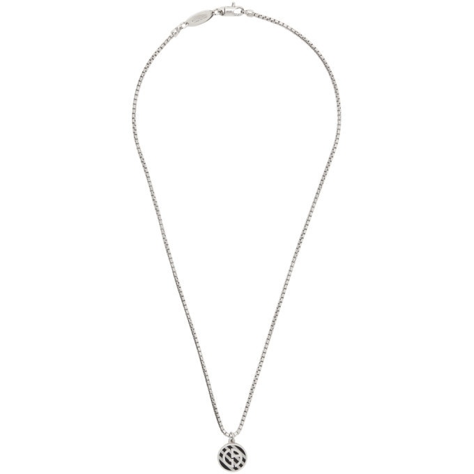 Photo: Giorgio Armani Silver Logo Pendant Necklace