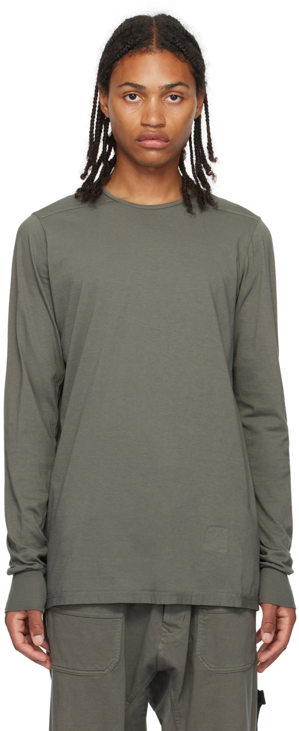 Rick Owens DRKSHDW Gray Level Long Sleeve T-Shirt Rick Owens Drkshdw