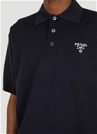 Embroidered Logo Polo Shirt in Navy