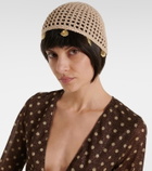 Oséree Embellished crochet cotton hat