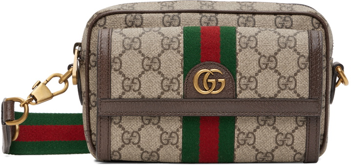 Photo: Gucci Beige Mini Ophidia GG Bag