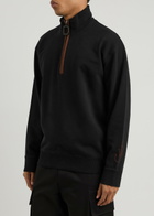 JW Anderson Half-zip Cotton Sweatshirt Black