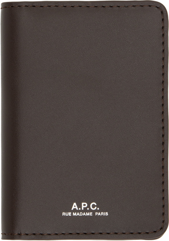 Photo: A.P.C. Brown Stefan Card Holder