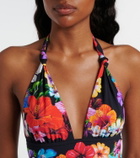 Dolce&Gabbana Floral halterneck swimsuit