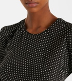 Tom Ford Polka-dot silk midi dress