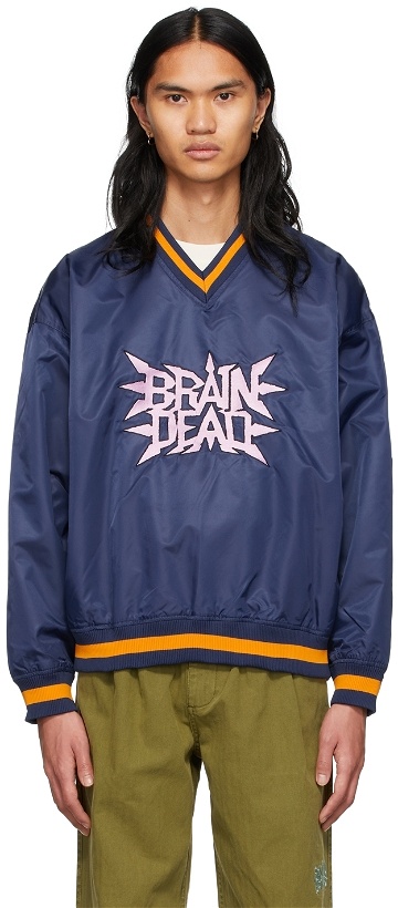 Photo: Brain Dead Navy Swing Away Sweatshirt