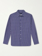 Noah - Oversized Checked Cotton-Poplin Shirt - Blue