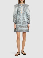 ZIMMERMANN - Matchmaker Keyhole Linen Mini Dress