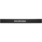 Balenciaga Black Logo Belt