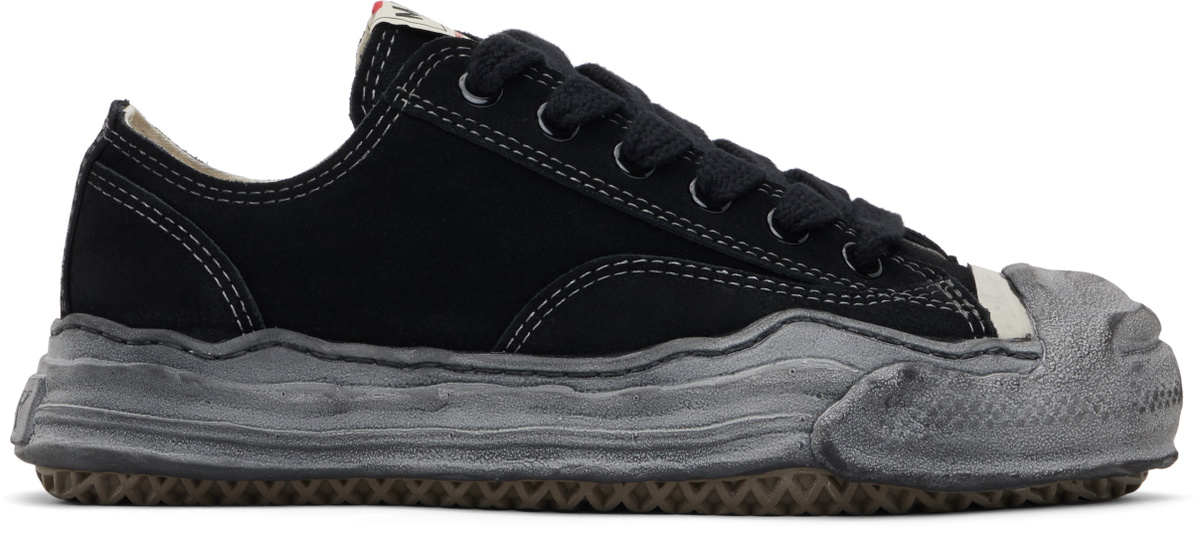 Maison MIHARA YASUHIRO Black Hank OG Sole Suede Low-Top Sneakers 