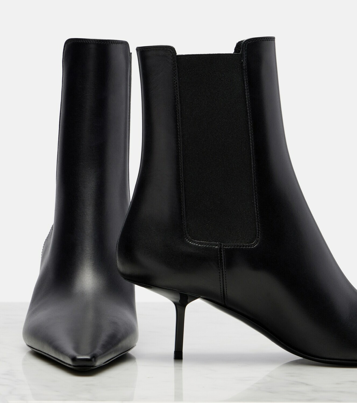 Saint Laurent Victoire 55 leather ankle boots