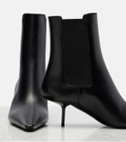 Saint Laurent Victoire 55 leather ankle boots