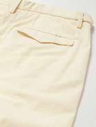 Barena - Masco Forte Straight-Leg Pleated Cotton Trousers - Neutrals