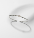 David Yurman Cable Flex® Heart Micro sterling silver cuff bracelet with diamonds