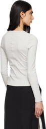 FLORE FLORE Gray Jill Longsleeve T-shirt