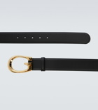 Gucci - G buckle leather belt