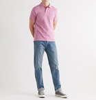 POLO RALPH LAUREN - Slim-Fit Logo-Embroidered Cotton-Piqué Polo Shirt - Pink