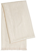 Coach Signature C Logo-jacquard Scarf - White - One Size