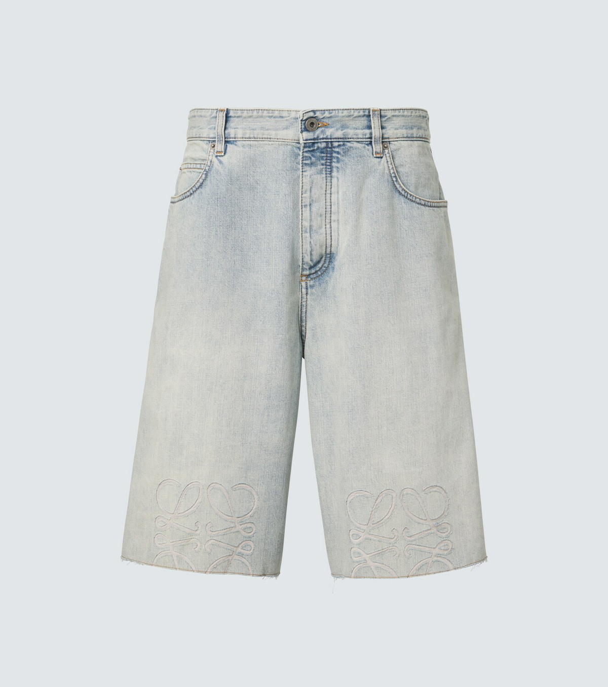 Loewe Anagram denim shorts