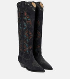 Isabel Marant Denvee suede knee-high boots