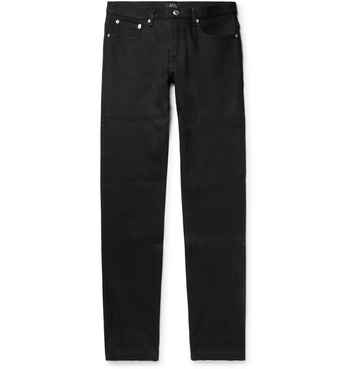 Photo: A.P.C. - Petit Standard Slim-Fit Stretch-Denim Jeans - Men - Black