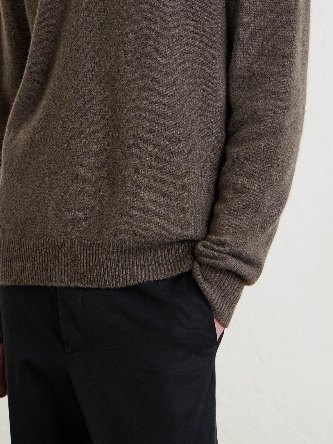 The Row - Leach Cashmere Polo Shirt - Brown