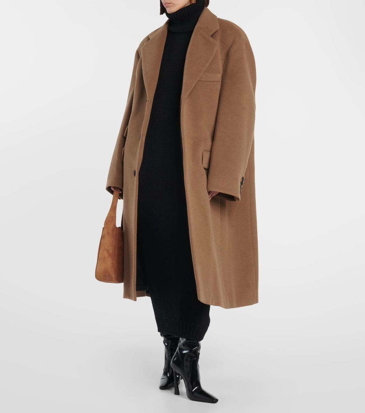 Saint Laurent Ribbed-knit wool sweater dress Saint Laurent