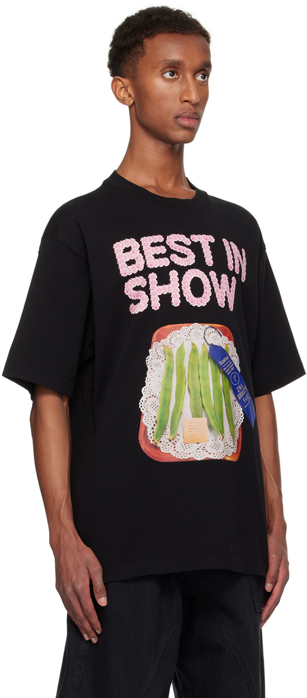 Tシャツ・カットソー J W ANDERSON BLACK SATIN TOP Black Shirt with collar JW Anderson - Vitkac AS