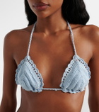 Anna Kosturova Crochet cotton bikini top