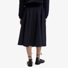 Peachy Den Women's Deba Wool Midi Skirt in Midnight